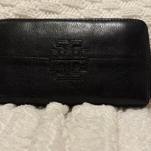 Tory Burch Black Leather Clutch